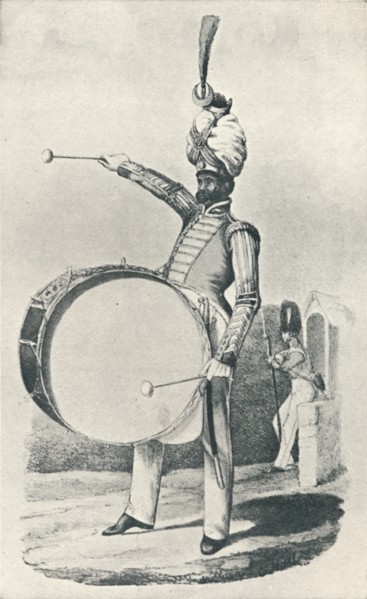 'Grenadier Guards, Drummer (1829)', 1829 (1909). Artist: Maxim Gauci.