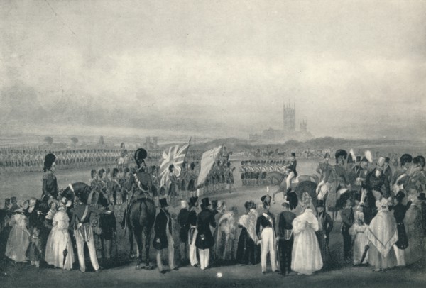 'Presenting New Colours to the 93rd Highlanders, Oct. 7th, 1834', 1834 (1909). Artist: Unknown.
