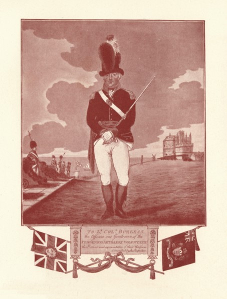 ' Portrait representation of uniform inscribed by proprietor', 1780-1820, (1909). Artist: Charles Tomkins.