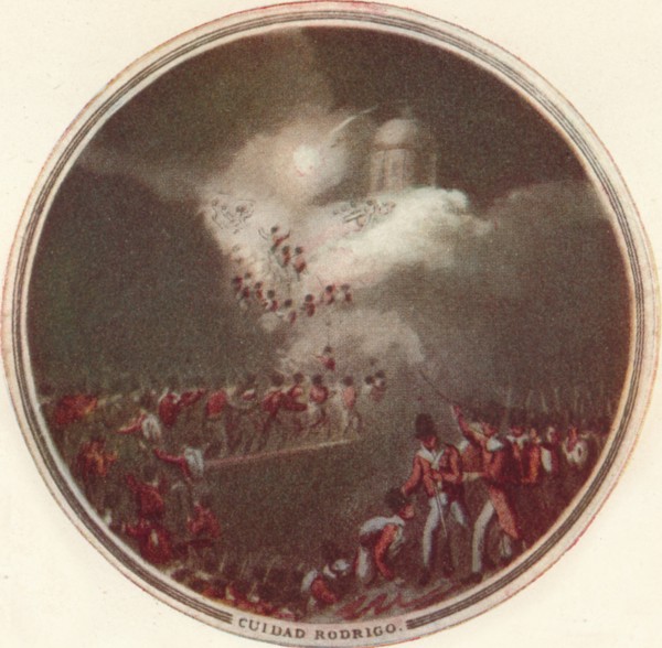 'Capture of Cuidad Rodrigo', 1815, (1910). Artist: Edward Orme.