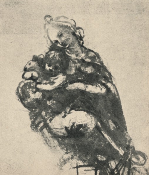 'Madonna and Child with a Cat', c1475 (1945). Artist: Leonardo da Vinci.