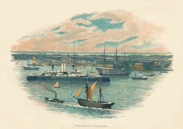 'Portsmouth Harbour', c1890. Artist: Unknown.