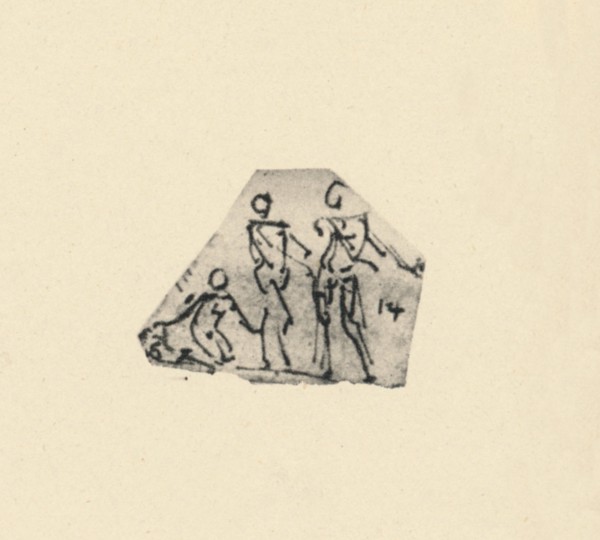 'Sketch of Three Figures', c1480 (1945). Artist: Leonardo da Vinci.