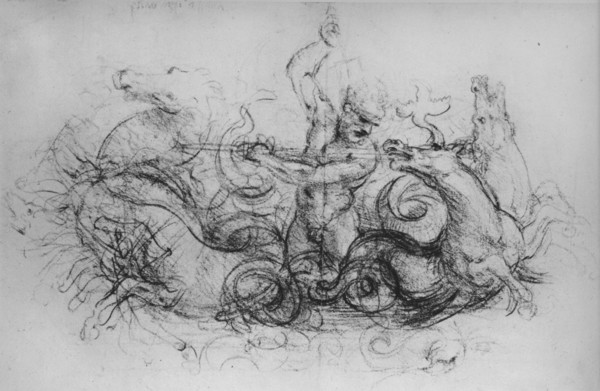 'Neptune with Four Sea-Horses', c1480 (1945). Artist: Leonardo da Vinci.