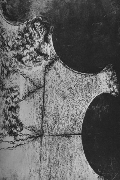 'Bird's-Eye View of the Coast of Italy, North of Terracina', c1480 (1945). Artist: Leonardo da Vinci.