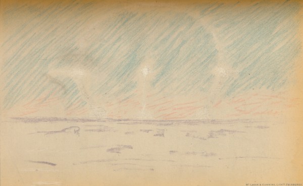 'Moon-Ring with Mock Moons, and a suggestion of Horizontal Axes, 24th November 1893', (1987) Artist: Fridtjof Nansen.