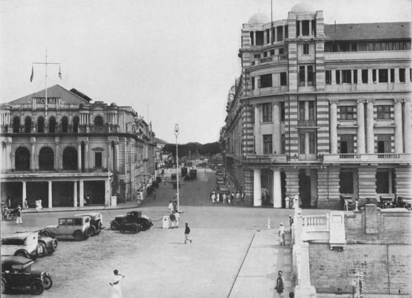 'The Grand Oriental Hotel and P. & O. Building, Ceylon', c1890, (1910). Artist: Alfred William Amandus Plate.