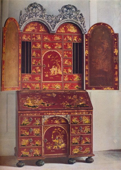 'A Red Lacquer Cabinet', c1685, (1936). Artist: Unknown.