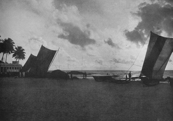 'Sunset, Mount Lavinia Sea Shore', c1890, (1910). Artist: Alfred William Amandus Plate.
