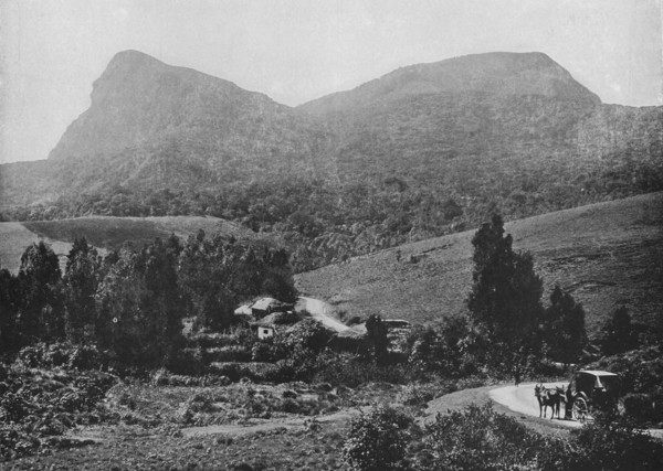'On the Road to Hakgalla. Hakgalla Rock in the Distance', c1890, (1910). Artist: Alfred William Amandus Plate.