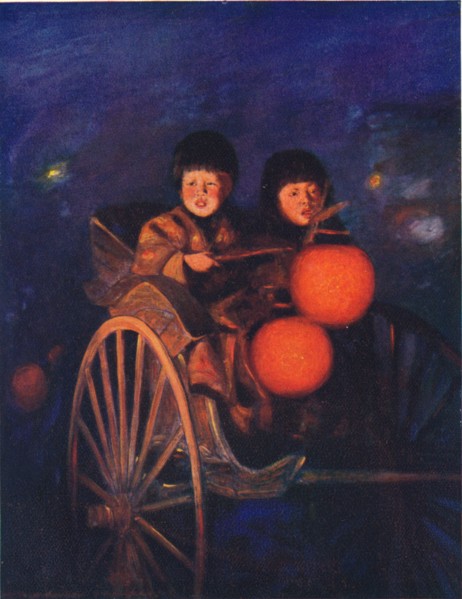 'By the Light of the Lanterns', c1887, (1901). Artist: Mortimer L Menpes.