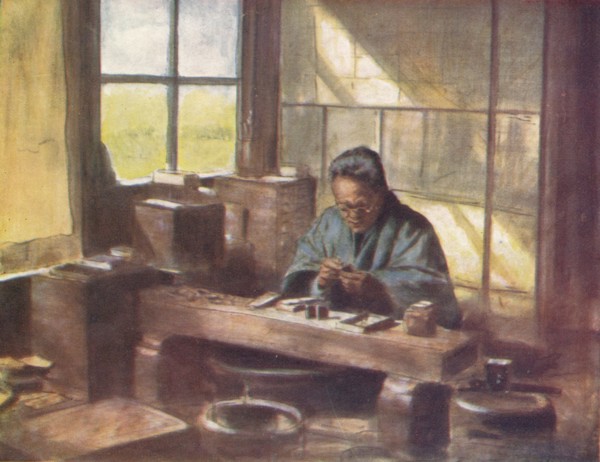 'A Cloissonne Worker', c1887, (1901). Artist: Mortimer L Menpes.