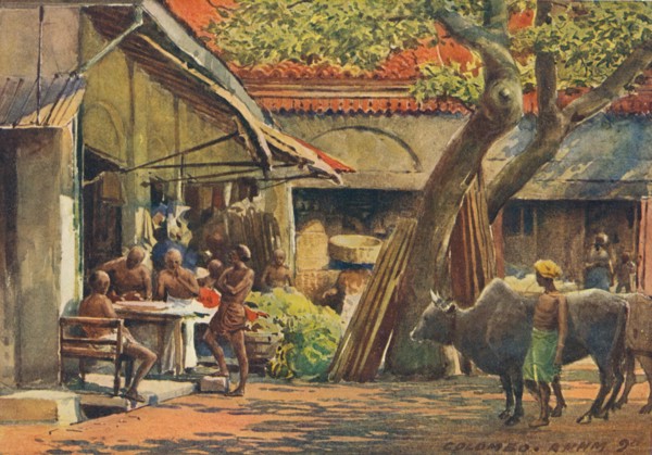 'The Market, Colombo', c1880 (1905). Creator: Alexander Henry Hallam Murray.