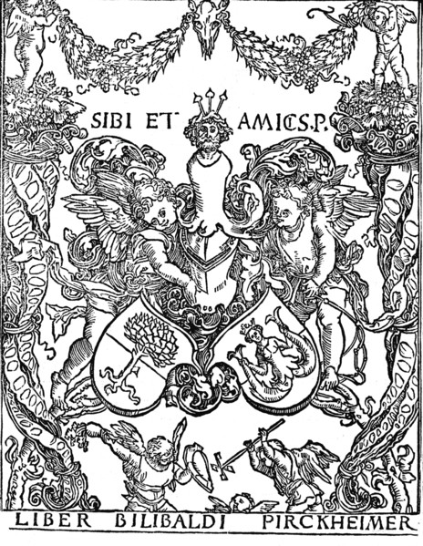 'Bookplate of Willibald Pirkheimer', c1502-1503, (1906). Creator: Albrecht Durer.