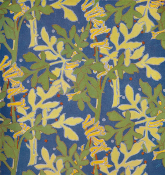 'Design for Block Printed Silk', 1926. Artist: Margery Tomlin.