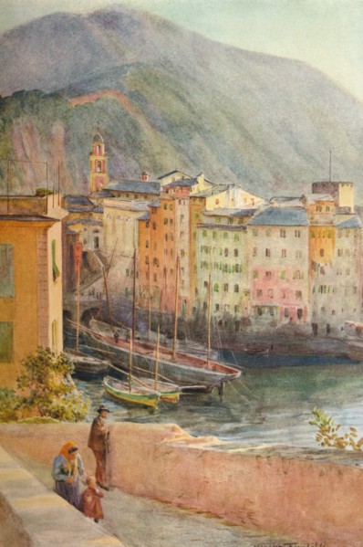 'The Harbour at Camogli', c1910, (1912). Artist: Walter Frederick Roofe Tyndale.