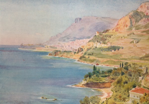 'The Principality of Monaco', c1910, (1912). Artist: Walter Frederick Roofe Tyndale.