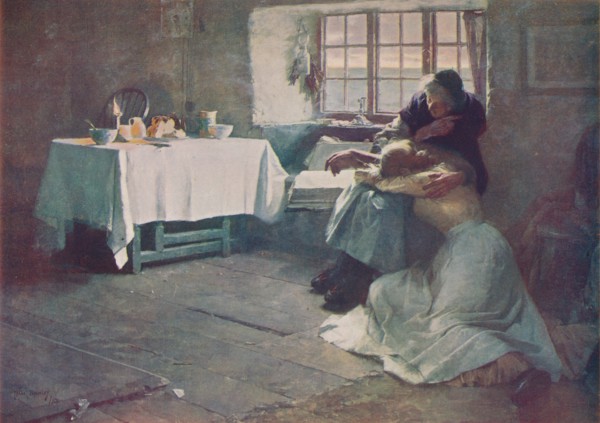 'A Hopeless Dawn', 1888, (c1915). Artist: Frank Bramley.