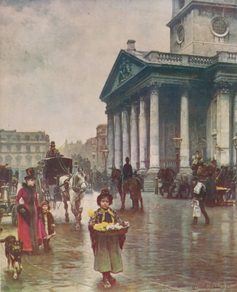 'St Martin's-in-the-Fields', 1888, (c1915). Artist: William Logsdail.