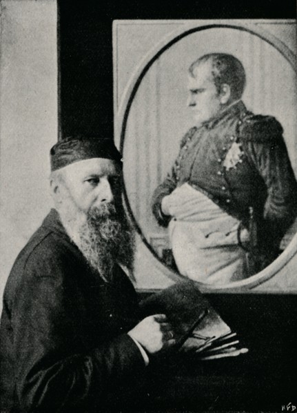'Verestchagin Painting a Picture of Napoleon', c1890, (1910). Artist: Unknown.