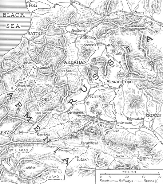 'The Russo-Turkish frontiers', 1915. Artist: Unknown.