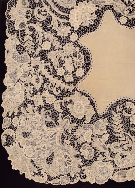 'Handkerchief of Lace of Irish Manufacture', 1863.  Artist: Robert Dudley.