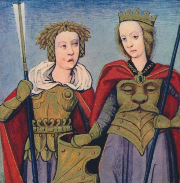 'Orithie & Antiope - Reines Des Amazones', 1403, (1939). Artist: Master of Berry's Cleres Femmes.