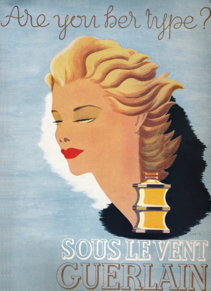 'Are you her type? - Sous Le Vent Guerlain', 1937. Artist: Unknown.
