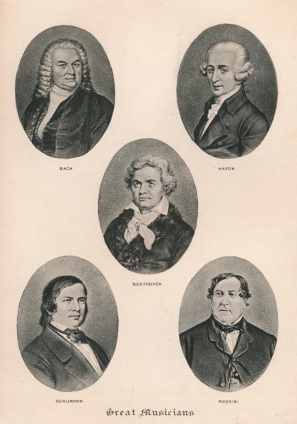 'Great Musicians - Plate III.', 1895. Artist: Unknown.