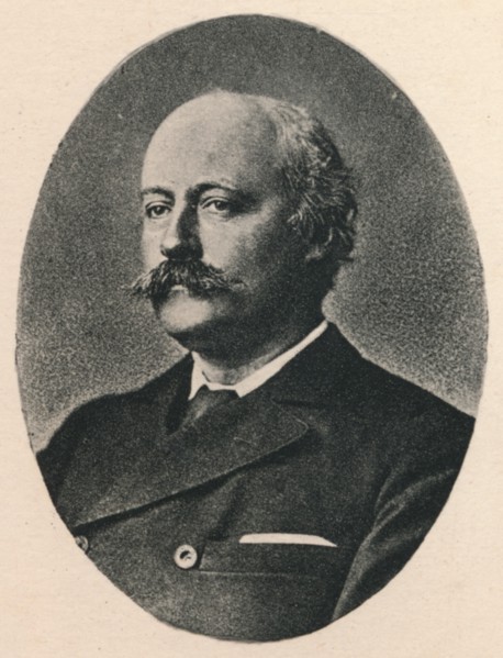 'Dr. Hubert Parry', c1880, (1895). Artist: F Jenkins Heliog.