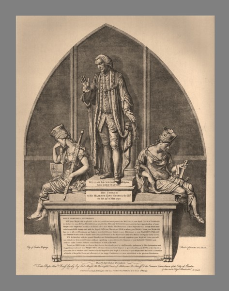 Guild Hall Monument to William Beckford, 1886. Artist: Unknown.