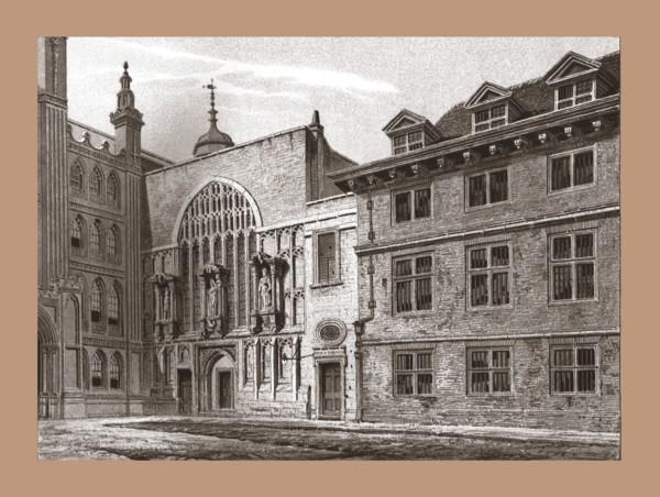 West Front of Guildhall Chapel, 1886. Artist: Unknown.