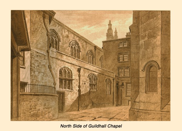 North Side of Guildhall Chapel, 1886. Artist: Unknown.
