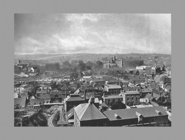 Winchester from St.Giles Hill, c1900. Artist: Henry William Salmon.