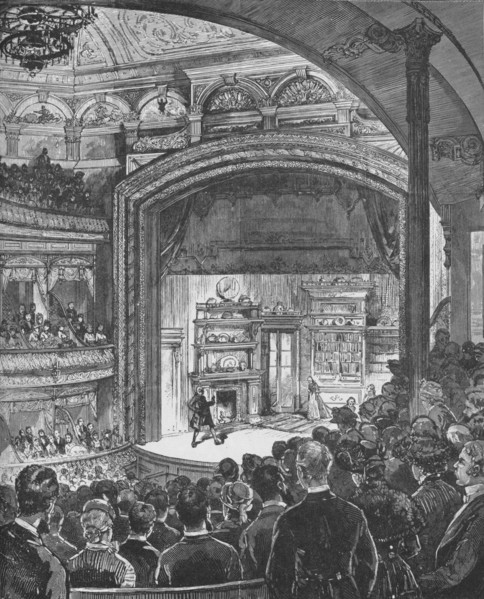 'The School for Scandal on opening night, January 4th', c1882, (1938). Artist: C Graham.
