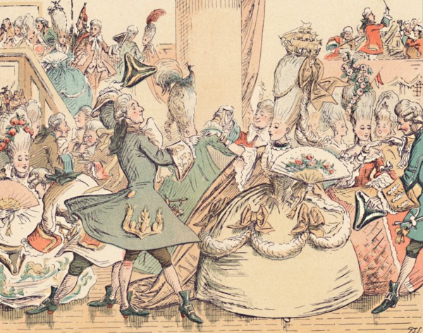 'A Court Ball in the Eighteenth Century', c1884. Artist: Thomas Strong Seccombe.