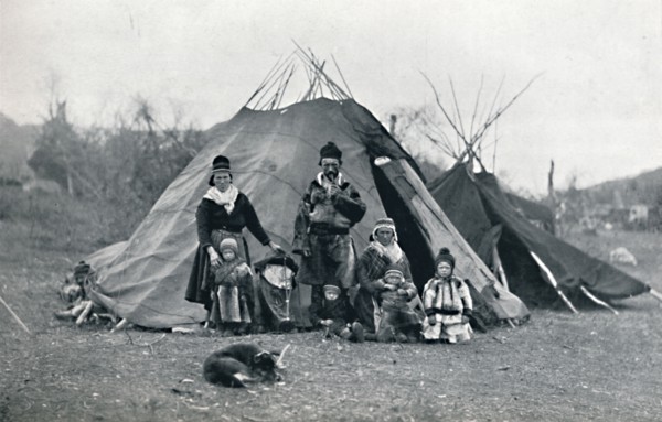 A Lapland encampment, 1912. Artist: Unknown.
