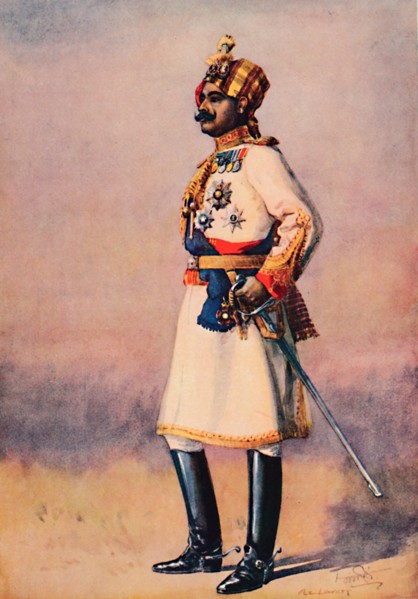 'An Indian Maharaja', 1913. Artist: AC Lovett.