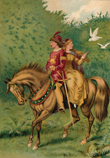 'Cinderella and the Prince', 1901. Artist: Edward Henry Wehnert.