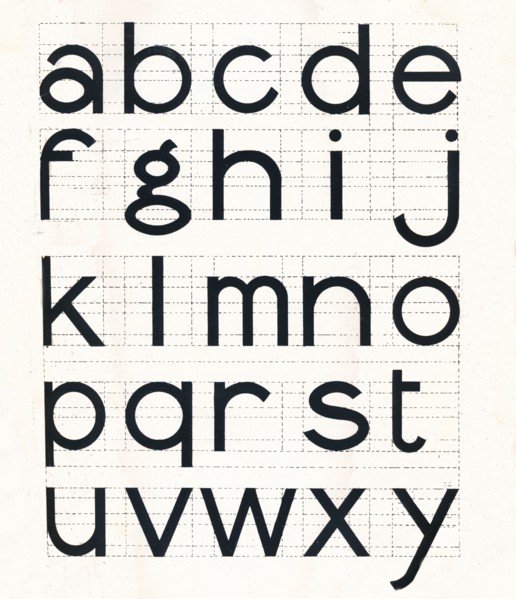 'Construction of Lower-Case Letters', 1917.