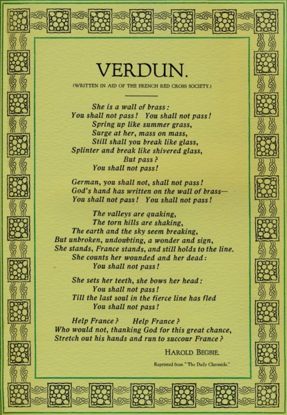 'Verdun', 1916. Artist: Unknown.