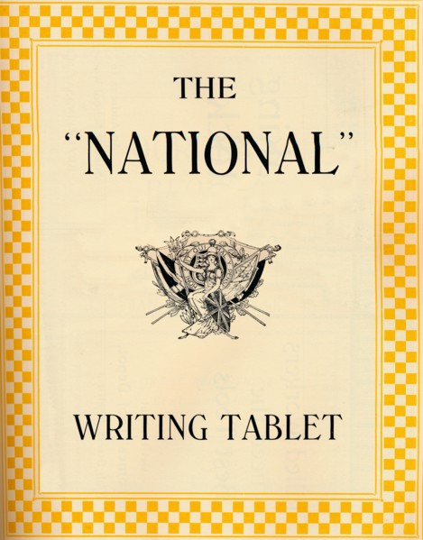 'The National Writing Tablet', 1916. Artist: RH Stevens & Co.