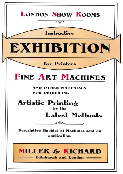 'London Show Rooms  - Instructive Exhibition for Printers', 1907. Artist: Miller & Richard.