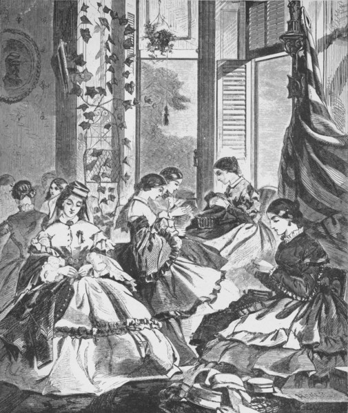 'Role of Women in the War', 1861, (1938). Artist: Unknown.