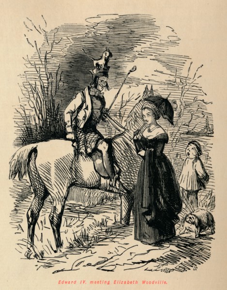 'Edward IV, meeting Elizabeth Woodville', c1860, (c1860).  Creator: John Leech.