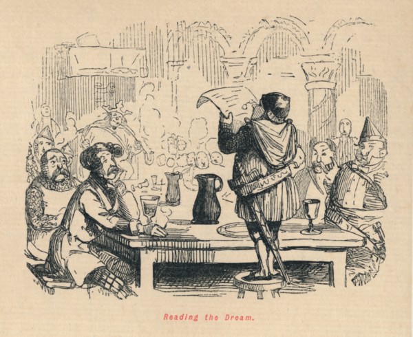'Reading the Dream',  c1860, (c1860). Artist: John Leech.