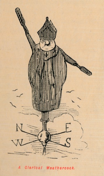 'A Clerical Weathercock', c1860, (c1860). Artist: John Leech.