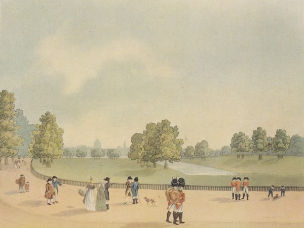 St James's Park, Westminster, London, 1809.                                     Artist: Heinrich Schutz.