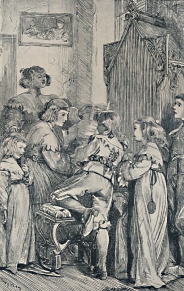 Joy. Frontispiece to Golden Thoughts from Golden Fountains', 1867, (1923). Artist: Dalziel Brothers.