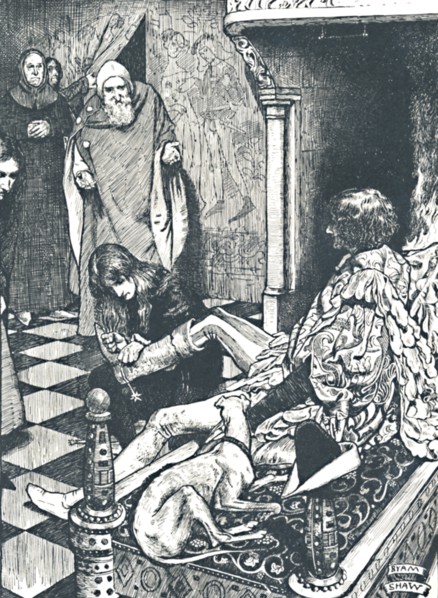 But This Course Did Not Please His Subjects., 1899, (1923). Artist: Byam Shaw.